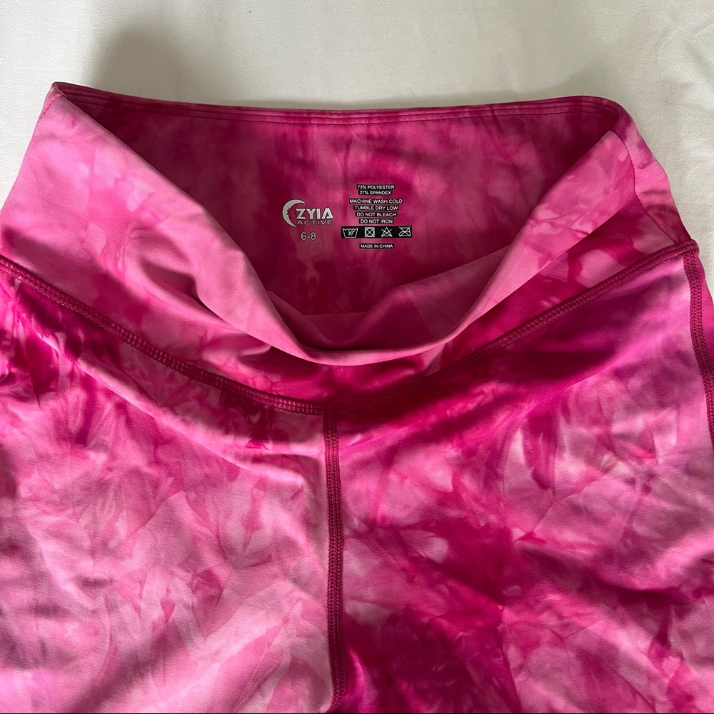 Zyia Fuchsia Hendrix Mesh Light n Tight Hi-Rise Capri 20"